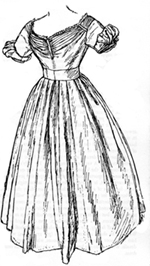 1836 Evening Dress