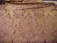 gold/burgundy silk damask