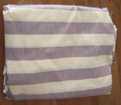 purple/white striped silk shantung