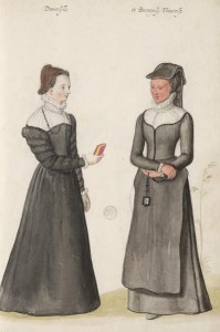 French lady and bourgeois woman