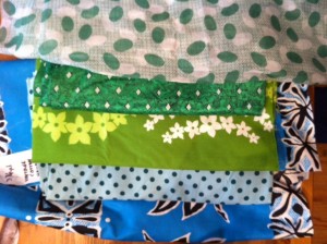 Vintage cotton, vintage silk, vintage cotton, vintage rayon, vintage cotton