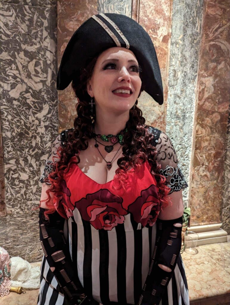 New Wave-inspired Regency ensemble