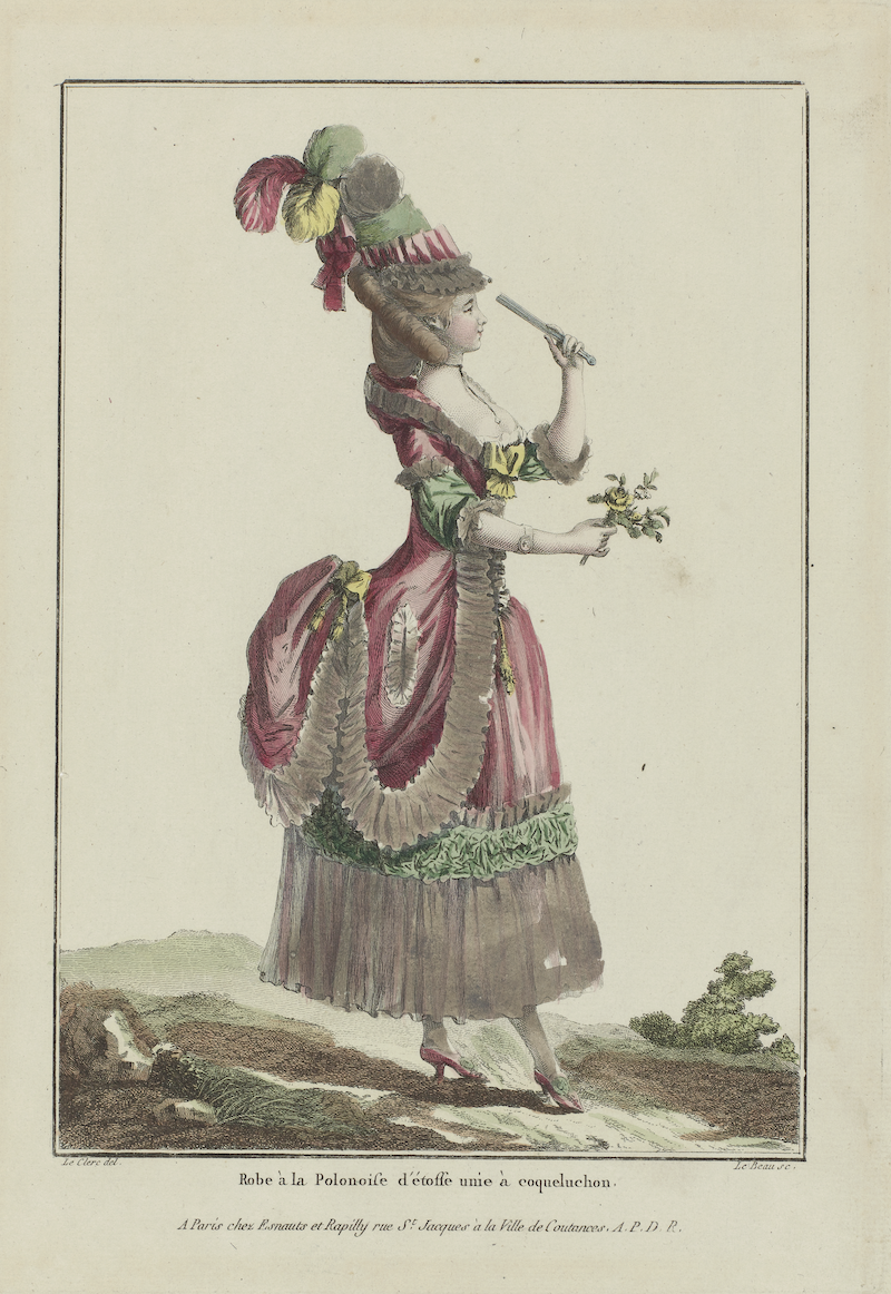 Gallerie des Modes et Costumes Francais, 1778, G 38 : Robe a? la Polonois (...)