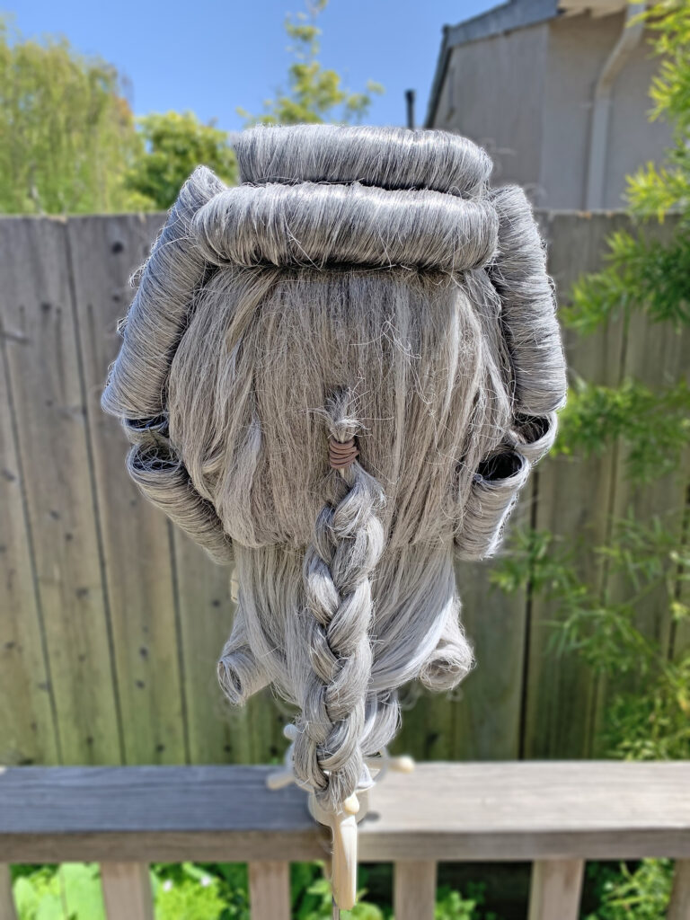 1770s tall women's wig pouf